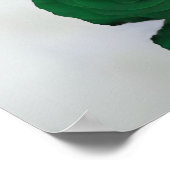 15 Tabelle Smaragdgrüne Rose Hochzeitskarte Poster (Ecke)