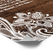 15 Tabellen Rustikale Strandlichtdiagramme Poster (Ecke)