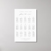 15 Tische bitte Sitzkarten für Hochzeiten mitnehme Leinwanddruck (Vorderseite)