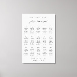 15 Tische bitte Sitzkarten für Hochzeiten mitnehme Leinwanddruck