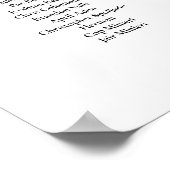 15 Tische elegante Grünpflanzen Hochzeitskarte Poster (Ecke)