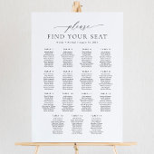 15 Tische Finden Sie Ihre Sitzplakette Poster