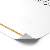 15 Tische Gold Arch Finden Sie Ihre Sitzkarte Poster (Ecke)
