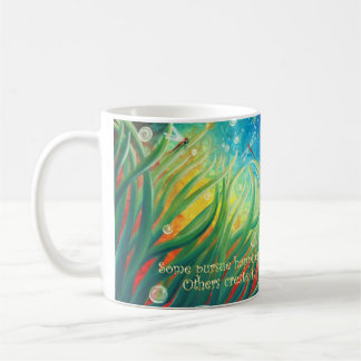 15 Unze. Kaffee-Tasse, Weiß, ursprüngliche Kunst, Kaffeetasse