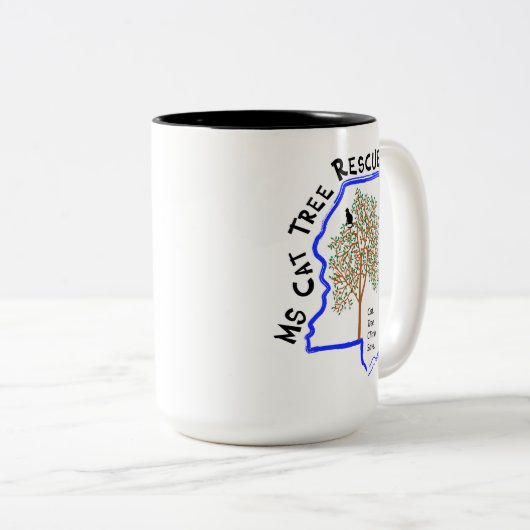 15 Unze-Kaffee-Tasse Zweifarbige Tasse (VorderseiteRechts)