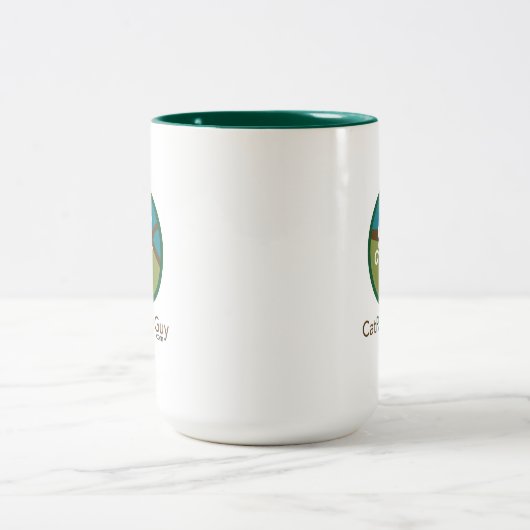 15 Unze-Logofront und -rückseite Zweifarbige Tasse (Mittel)