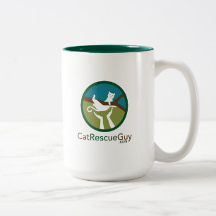 15 Unze-Logofront und -rückseite Zweifarbige Tasse