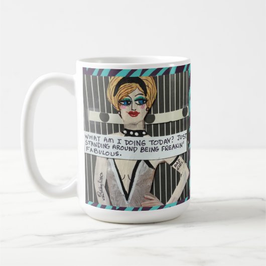 15 Unze Tasse-don't stören mich Kaffeetasse (Links)