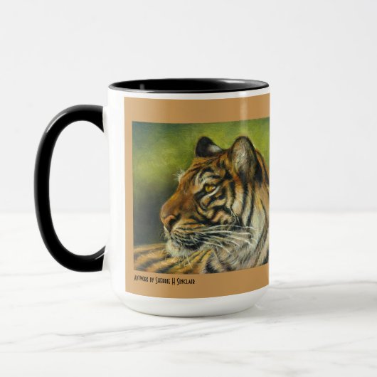 15 Unze-Tiger-Tasse Tasse (Links)