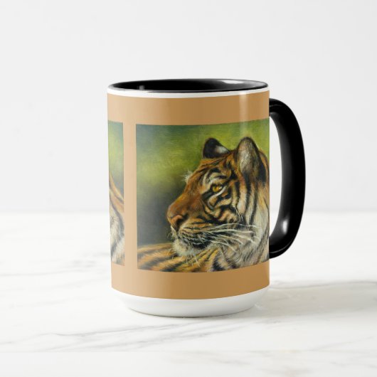 15 Unze-Tiger-Tasse Tasse (VorderseiteRechts)