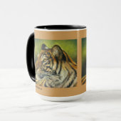15 Unze-Tiger-Tasse Tasse (Vorderseite Links)