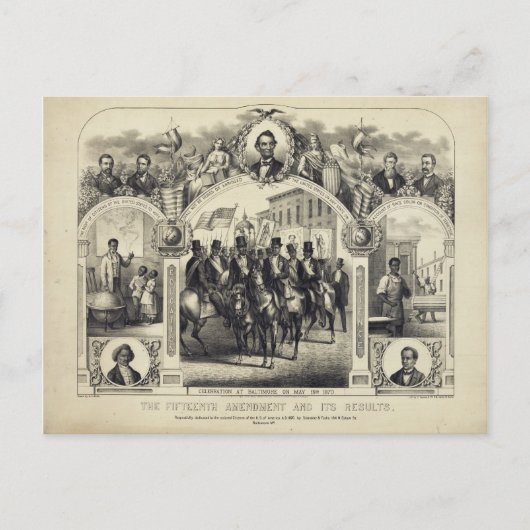 15. Verfassungsänderung und Ergebnisse Postkarte (Vorderseite)