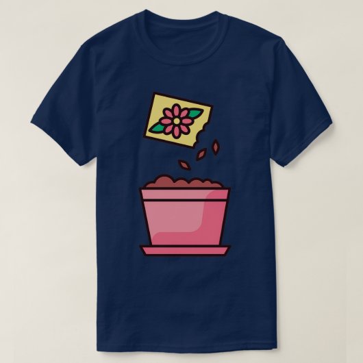 15 Verkauf auf pflanzlicher Blume T-Shirt (Design vorne)