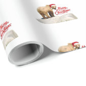 15' Weihnachtsverpackung mit Grizzly Bärenkuppe Geschenkpapier (Rolleneckpunkt)