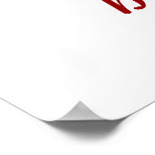 15"x15" personalisierte Leinwand Poster (Ecke)