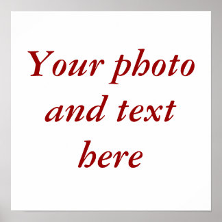 15"x15" personalisierte Leinwand Poster