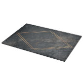15" x 11" Graue Marmorglasschneide Schneidebrett (Ecke)