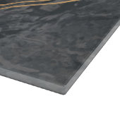 15" x 11" Graue Marmorglasschneide Schneidebrett (Ecke)