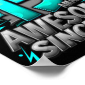 15 Year Old For Boys 15th Birthday Boy 15 Year Old Poster (Ecke)