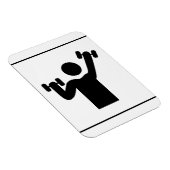 15G GYM GESUNDE ATHLETE ICON FITNESS EXZERZISE WEI MAGNET (Rechte Seite)