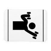 15G GYM GESUNDE ATHLETE ICON FITNESS EXZERZISE WEI MAGNET (Horizontal)