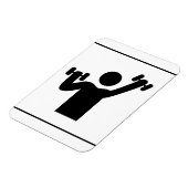 15G GYM GESUNDE ATHLETE ICON FITNESS EXZERZISE WEI MAGNET (Linke Seite)