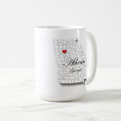 15oz Atlanta Tasse, Atlanta Tasse, Atlanta Coffee Kaffeetasse (VorderseiteRechts)