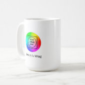 15oz benutzerdefinierte Logo-Mitarbeiter-Werbebech Kaffeetasse (Vorderseite Links)