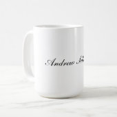 15oz Classic Mug with Custom Name Touch Kaffeetasse (Vorderseite Links)