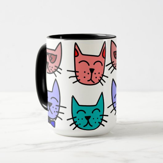 15oz Combo Custom Kitty Tasse von Zazz_it (Vorderseite Links)