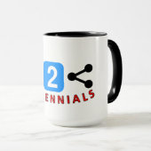 15oz Combo-Tasse wie 2 Share Tasse (VorderseiteRechts)