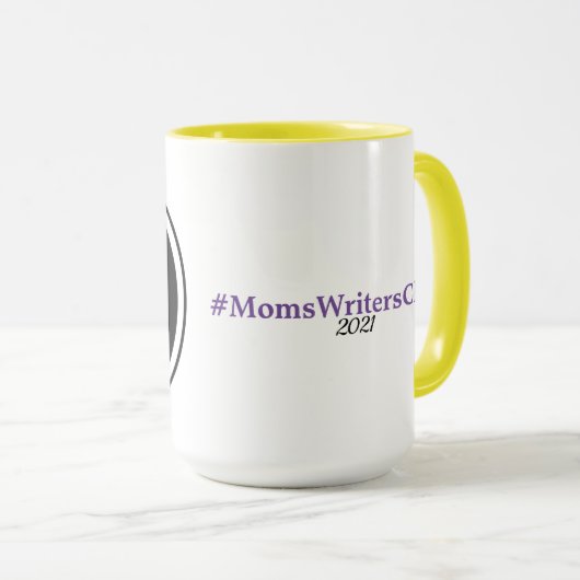 15oz Gelb/Lila Tasse (VorderseiteRechts)