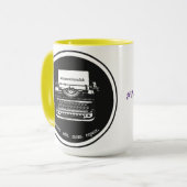 15oz Gelb/Lila Tasse (Vorderseite Links)