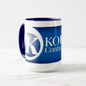 15oz korban blaue Tasse (Vorderseite Links)