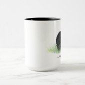 15oz Mama Bear Black Bar Tasse Schwarzer Griff (Zentrum)