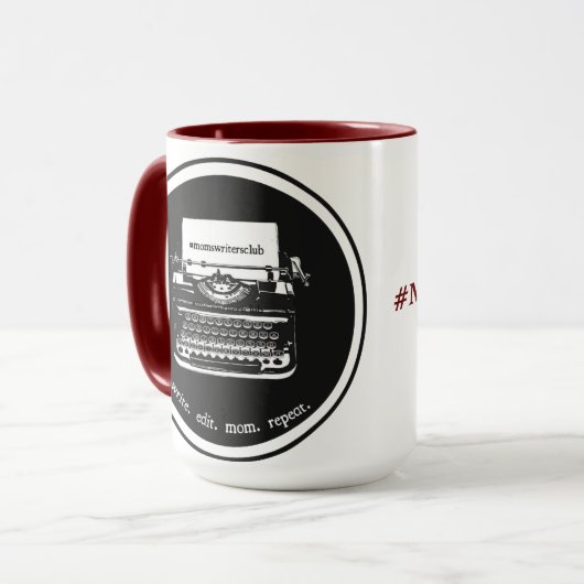 15oz Maroon/Maroon Tasse (Vorderseite Links)