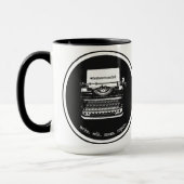 15oz Schwarz/Schwarz Tasse (Links)