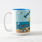 15oz Sea the World mit Chris Coffee Tasse Blue 2 (Links)