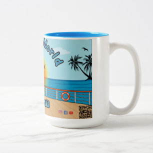15oz Sea the World mit Chris Coffee Tasse Blue 2