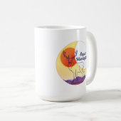 15oz Tasse: Elche und Berglandschaft Sequim, WA Kaffeetasse (VorderseiteRechts)