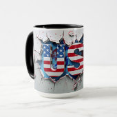 15oz USA Tasse (Vorderseite Links)
