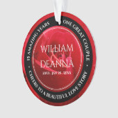 15th 26th 36th Rose Wedding Anniversary Or Ornament (Vorderseite)