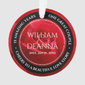 15th 26th 36th Rose Wedding Anniversary Or Ornament (Vorderseite)