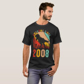 15th Bday Dinosaur T Rex Boys Retro Awesome Since T-Shirt (Vorne ganz)