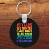 15th Birthday, Boys &amp; Girls, Cool 15 Years Of  Schlüsselanhänger (Vorderseite)