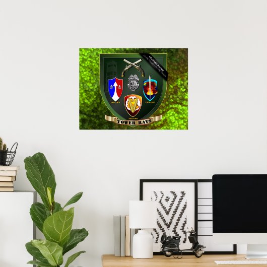 15x15 Gloss Canvas Print Poster (Heimbüro)