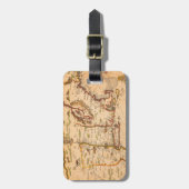 1600 New England Map of Native American Tribes Gepäckanhänger (Vorderseite vertikal)