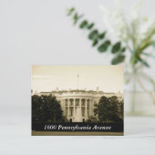 1600 Pennsylvania Avenue Postkarte (Stehend Vorderseite)
