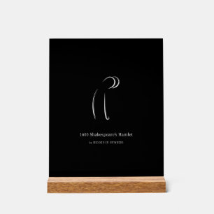1600 Shakespeares Hamlet Minimalist  Acrylschild