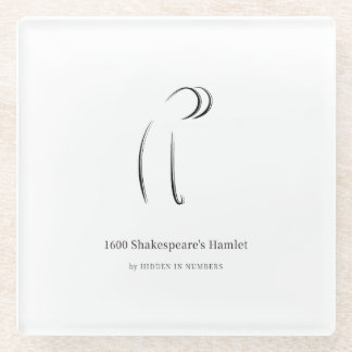 1600 Shakespeares Hamlet Minimalist Glasuntersetzer